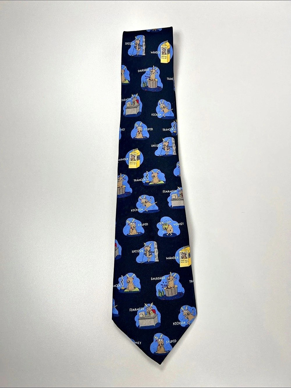 St Nicks Tie  Novelty Prancer 100% silk